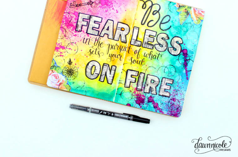 From Hobbyist to Published Hand Lettering Superstar - an inspiring expert interview with Creative Entrepreneur, Dawn Nicole Designs // From MichelleHickey.Design