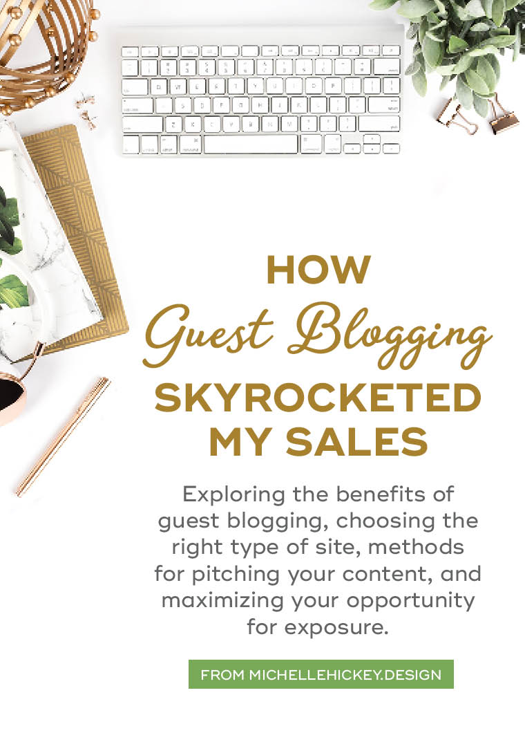 Guest blogging tips for Creative Brands from Michelle Hickey Design