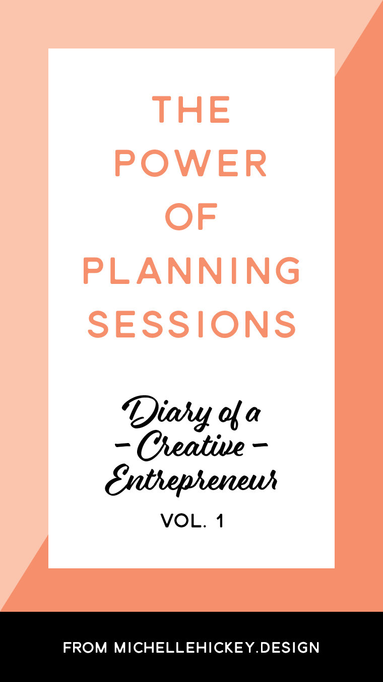 A little bit of planning goes a long way. // Do you ever wonder what your fellow creative entrepreneurs are up to? In between the big wins, product launches, and collaborations are the small steps (some forward, some backward) that lead to those turning points. Here's a transparent account of a week in the life of a gal in passionate pursuit of business growth, personal development and those magical milestones. // From MichelleHickey.Design