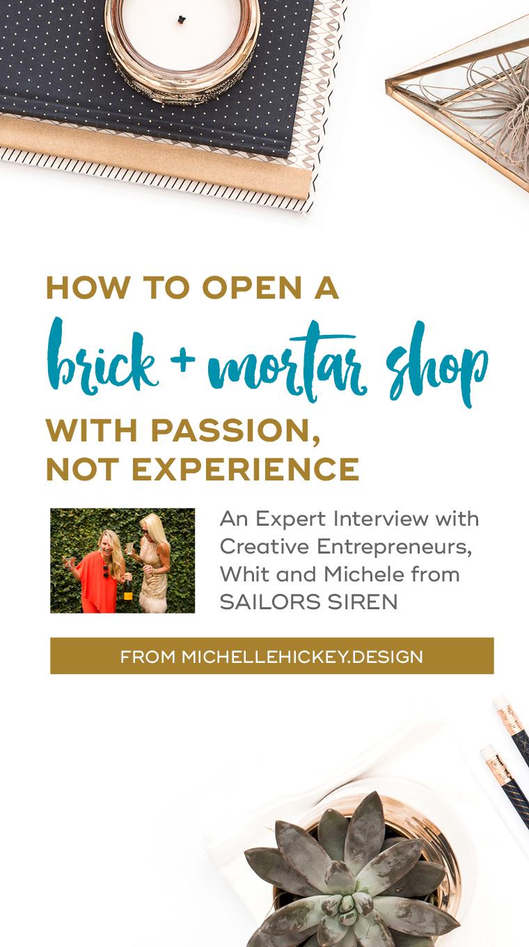 Have you ever dreamed of opening your own brick and mortar store, filled with beautiful treasures and one-of-a-kind items, curated by you? Whitney and Michele, a mother daughter team from Atlantic Beach, Florida didn’t just imagine it— they made it happen, when they opened their modern beach boutique in 2016. Through this interview, we’re shown that when it comes to success, passion and perseverance always trumps experience. // From MichelleHickey.Design