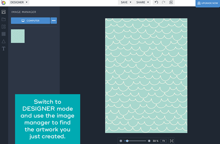 A step by step tutorial on how to design printable art, using BeFunky — a free online graphic design program. // From MichelleHickey.Design in partnership with BeFunky.