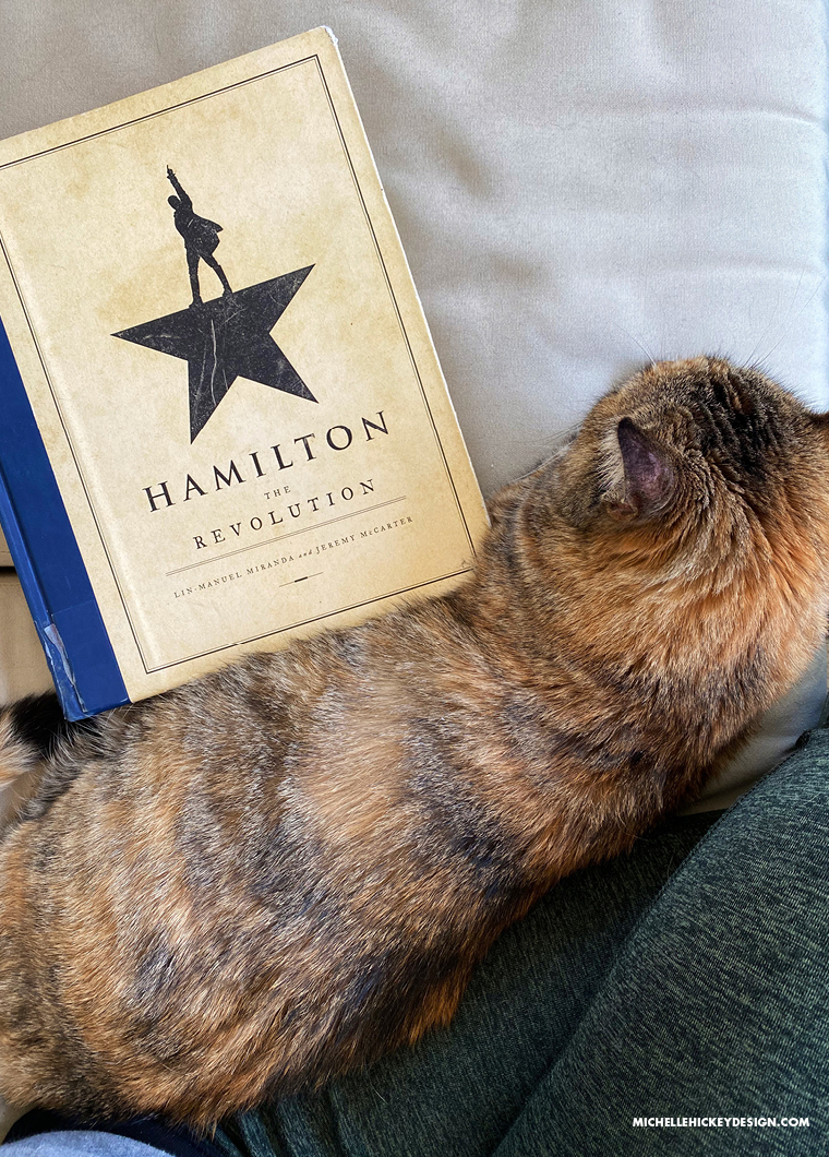 Michelle shares the creative lessons she learned from the book, Hamilton: The Revolution, by Lin-Manuel Miranda and Jeremy McCarter. // From Michelle Hickey Design #creativedevelopment #hamilton #bookreview